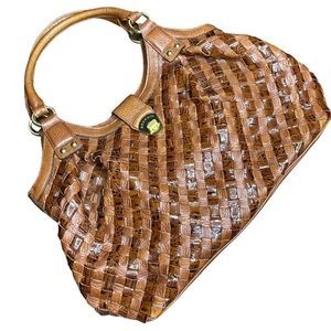 Brahmin Miele Romance Handwoven
Tramer Dagny Pecan satchel purse bag leather